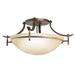 Kichler Lighting Olympia 24 Inch 3 Light Semi Flush Mount - 3606OZ