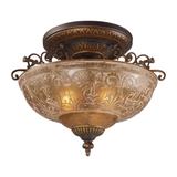 ELK Lighting Restoration 19 Inch 3 Light Semi Flush Mount - 08099-AGB