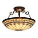 ELK Lighting Diamond Ring 16 Inch 3 Light Semi Flush Mount - 641-BC