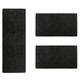 Karat - Descente de lit Barcelona Noir 1 tapis 67 x 250 cm + 2 tapis 67 x 140 cm - Noir