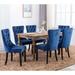 Tufted Contemporary Velvet Upholstered Dining Chairs (Set of 2) - N/A