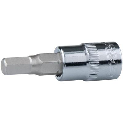 Kstools - 1/4' CHROMEplus Bit-Stecknuss Innensechskant, 7/32' Image