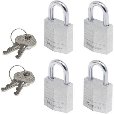 Master Lock - P55992 Vorhängeschloss gleichschließend Silber Schlüsselschloss Image
