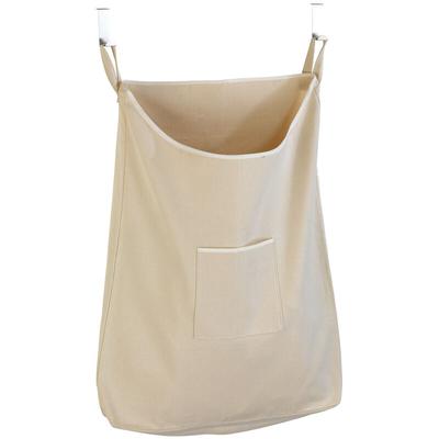 Ber-Tür Wäschesammler Canguro Beige, 65 l, Beige, Baumwolle beige, Edelstahl rostfrei silber