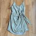 Free People Dresses | Free People Olive Gingham Print Wrap Dress | Color: Blue/Gray | Size: 12