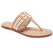 Tory Burch Shoes | New Tory Burch Leigh Flat Sandals Size 6 | Color: Brown/Tan | Size: 6