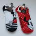 Disney Accessories | Disney Mickey And Minnie Mouse Socks | Color: Red/White | Size: Shoe Size 4-10