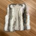Michael Kors Jackets & Coats | Michael Kors Faux Fur Vest M Outwear | Color: Cream/Tan | Size: M