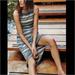 Anthropologie Dresses | Anthro Bailey 44 Striped Diagonal Midi Dress Knot Biased | Color: Black/Gray | Size: L