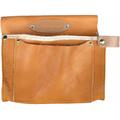 Sidex - Borsa carpentiere cuoio/fiore 2 tasche