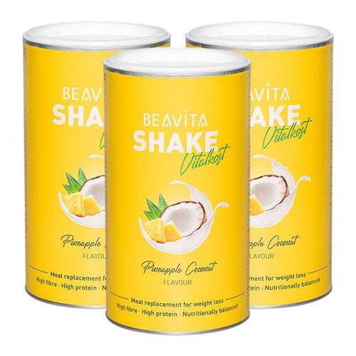 Beavita Vitalkost Plus Diät-Shake, Kokos-Ananas 3x572 g Pulver