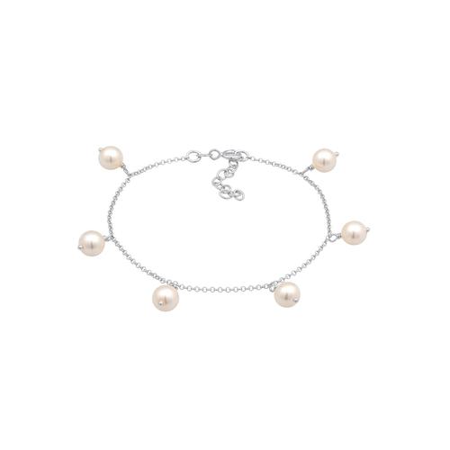 Nenalina - Elegant Synthetische Perlen Klassik 925 Silber Armbänder & Armreife 1 ct Damen