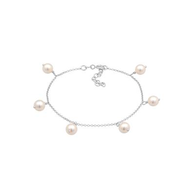 Nenalina Armband Elegant Synthetische Perlen Klassik 925 Silber 16 Damen Image