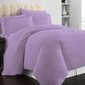 Pizuna 100% Cotton Single Duvet Cover Set Violet, 400 Thread Count Long Staple Cotton Duvet Cover Single 140x200cm, Soft Sateen Weave Quilt Cover with Button Closure (Single Duvet Cover)