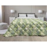 East Urban Home Leaf Down Comforter Microfiber in Green | 90 H x 68 W x 2 D in | Wayfair F2ACE235D92645908D24D71CEE4E2C94