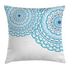 Ambesonne Mandala Throw Pillow Cushion Cover, Wedding Invitation Card Theme Lace Mandala & Place For Text Art Print | 26" x 26" | Wayfair