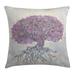East Urban Home Ambesonne Tree Of Life Throw Pillow Cushion Cover, Watercolors Style Print Of Old Plant w/ Bokeh Design Majestic Roots Nature | Wayfair