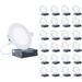 Infibrite 4" Ultra Slim 5000K IC LED Canless Recessed Lighting Kit in White | 0.4 H x 4.8 W in | Wayfair IB-001-5-9W-HLW-24PK