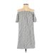 Old Navy Casual Dress - Shift: Gray Print Dresses - Women's Size X-Small