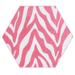 Pink/White 132 x 132 x 0.5 in Living Room Area Rug - Pink/White 132 x 132 x 0.5 in Area Rug - Everly Quinn Zebra Light Pink Area Rug For Living Room, Dining Room, Kitchen, Bedroom, , Made In USA | Wayfair