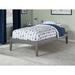 Red Barrel Studio® Solid Wood Platform Bed Wood in Gray | 16 H x 41.625 W x 82.5 D in | Wayfair 6BCEDF1DD70046EAAEDBEA1EC1F5FE82