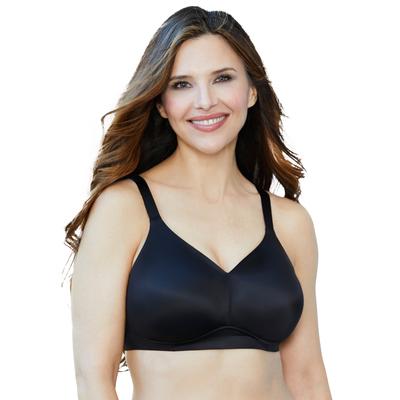 Plus Size Women's Wireless Back Smoothing Bra by Catherines in Black (Size 50 B)
