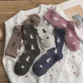 1 paire automne et hiver nouveau Style chaussettes japonaises mignonnes chat coréen chaussettes