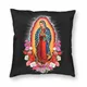 Juste de coussin de la Vierge Marie d'Eissa Upe Saint catholique du Mexique taie d'oreiller de sol