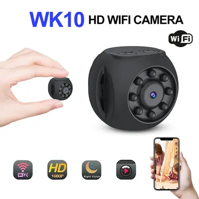 WK10 Mini caméra WiFi HD micro caméscope vocal vision nocturne infrarouge révélateur statique