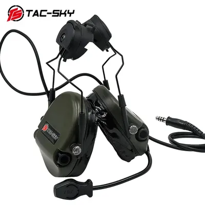 TAC-SKY DulElectronic Cache-oreilles en silicone antibruit TEA Hi-Threat 1 Casque de tir Airsoft