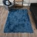 Addison Aurora Deeply Complex Modern Blue Shag Area Rug