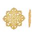 Brass Link 16K Gold-Finished Fancy Diamond Filigree Link 41mm pack of 2pcs (3-Pack Value Bundle) SAVE $2