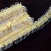 Efavormart 25 YARD Ruffle Lace Trim With Satin Edged Organza Fabric And Gingham Polyester For Dress Craft Sewing Trimming - IVORY