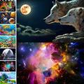 Planet Animals Full Drill 5D DIY Diamond Painting Embroidery Craft Decor Cross Stitch Kits with Tools