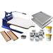 Techtongda 1 Color Screen Printing Kit Simple Printer Materials Hand Tool Press Equipment #006953