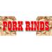 24 PORK RINDS DECAL sticker pork skin skins rind