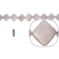 Shell Bead Grey(Dyed) Mother-of-Pearl Diamond Plate 14x14mm 16 Inch/pack (3-pack Value Bundle) SAVE $2