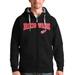 Men's Antigua Black Detroit Red Wings Wordmark Victory Full-Zip Hoodie