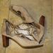 Ralph Lauren Shoes | "Ralph Lauren" Tan Suede Front Tie Open Toe Heels As 9.5 | Color: Tan | Size: 9.5