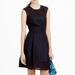 J. Crew Dresses | J.Crew Fit & Flair Dress With Laser Cut Yoke And Hem. Black. Size 4 | Color: Black | Size: 4