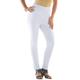 Plus Size Women's Skinny-Leg Comfort Stretch Jean by Denim 24/7 in White Denim (Size 36 WP) Elastic Waist Jegging