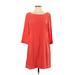 Old Navy Casual Dress - Shift: Orange Solid Dresses - Women's Size Small