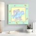 Indigo Safari Baby Elephant Bath IV Canvas | 20 H x 20 W x 1.25 D in | Wayfair 30C1193226354B8CA516A7E1A5E66ACF