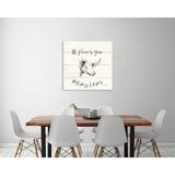 Rosalind Wheeler Life At Home VII Shiplap by Avery Tillmon - Wrapped Canvas in Brown/Gray | 12 H x 12 W x 1.5 D in | Wayfair