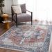 Uson 2'7" x 7'3" Traditional Washable Updated Traditional Blue/Cream/Gray/Ink Blue/Light Beige/Mustard/Rust/Brick Red/Rust/Teal Washable Runner - Hauteloom