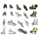Breloques de chaussures de sport pour porte-clés pantoufles de tongs de skate bijoux de direction