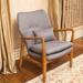 Haddie Mid Century Modern Fabric Club Chair by Christopher Knight Home