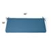 45" X 18" Replacement Bench Cushion - Piped, Piped/Island Blue - Grandin Road