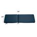 74" X 23" Chaise Cushion - Piped, Piped/Island Blue - Grandin Road