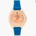 Coach Jewelry | Coach Women's 14502095 Mini Boyfriend Signature Blue Strap Rose Gold Tone Watch | Color: Blue/Gold | Size: Os